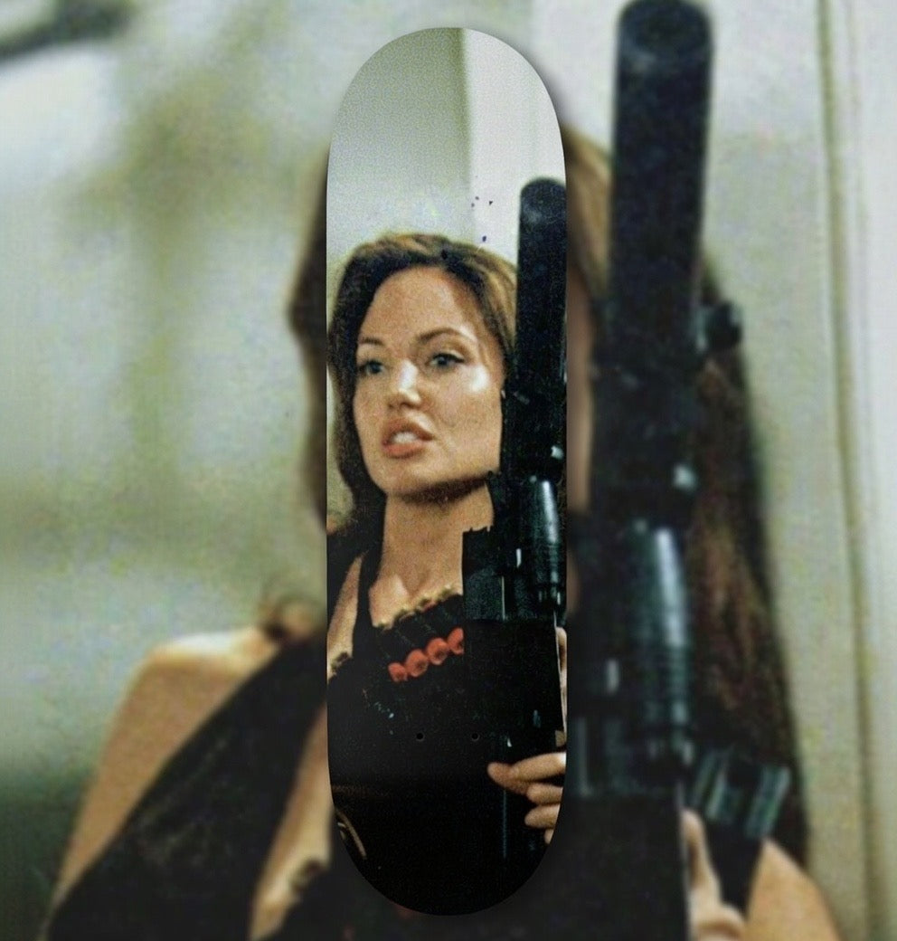 Angelina Jolie Wall Art Skateboard