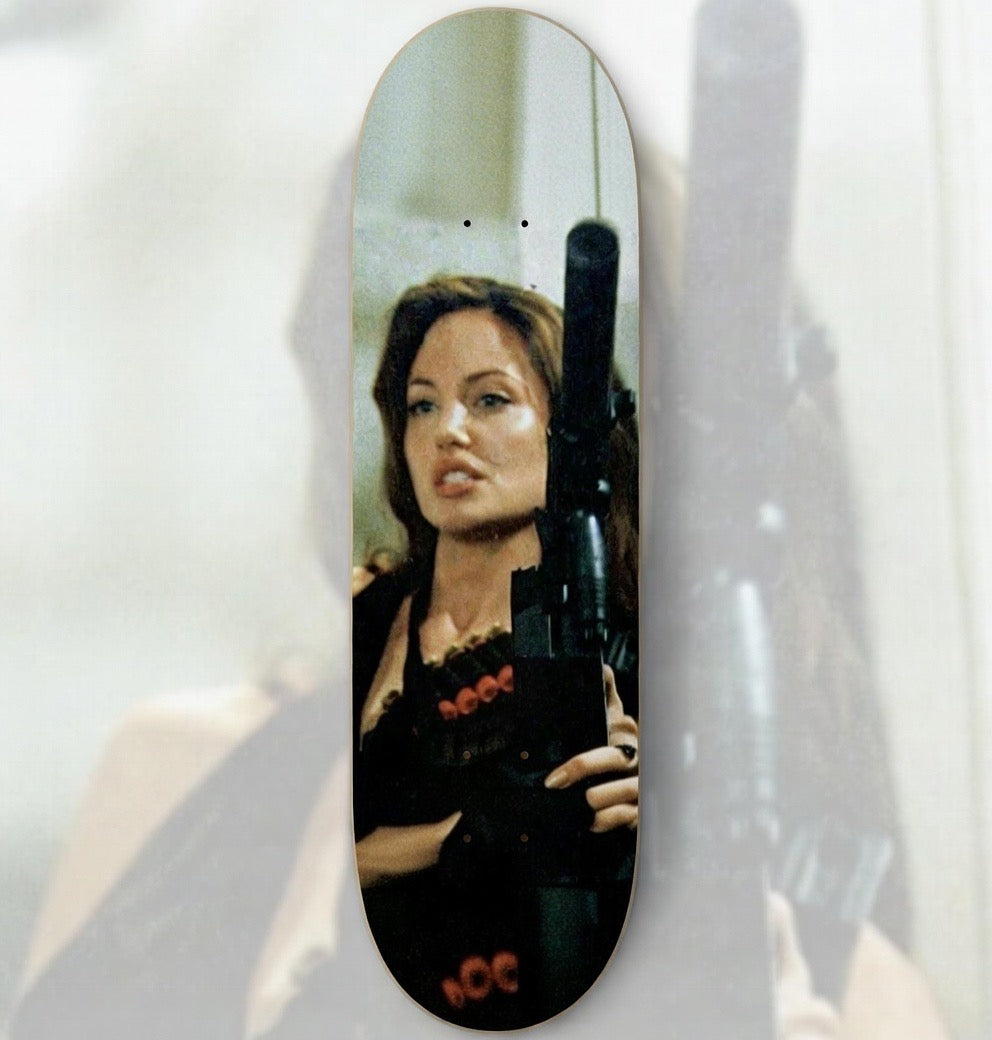 Angelina Jolie Wall Art Skateboard